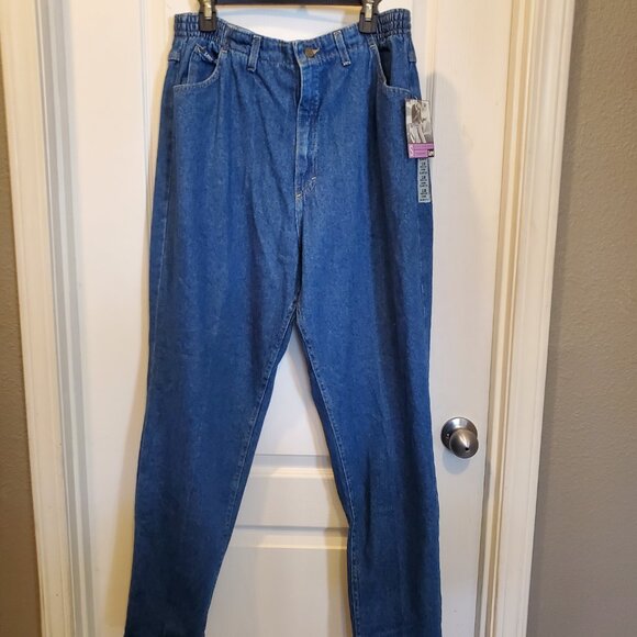 NWT VINTAGE old stock Lee classic Mom Jeans w/elastic waist band - 18 - Picture 4 of 6